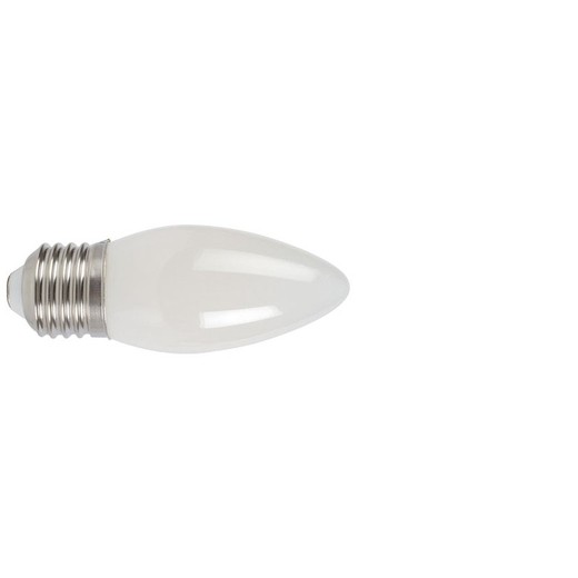 Lâmpada de vela. Led Filam. Vela E27 4W 2700K Opaco