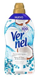 Vernel Suavizante concentrado frescor agua marina 1,140 litros 54+3=57  lavados