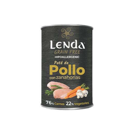 400 grs. 76% carne 22% vegetales. Sin grano. Hipoalergénico.