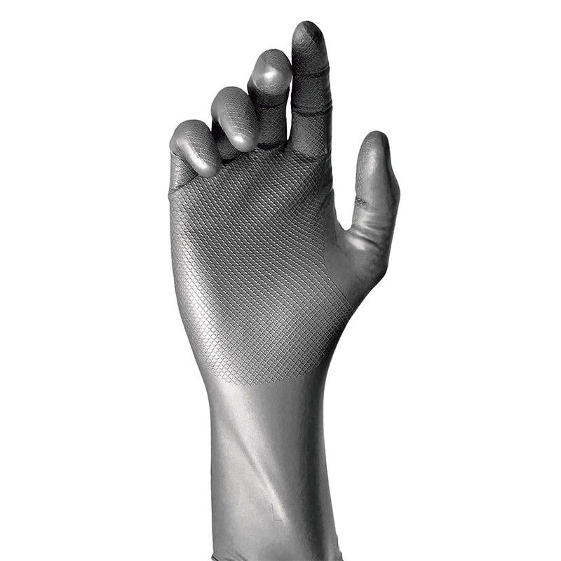 580GY Guante Desech. Nitrilo Gris 50 Und T/9