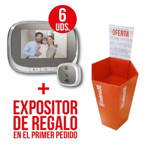 6 Mirilla Digital P.4,3" Con Expositor