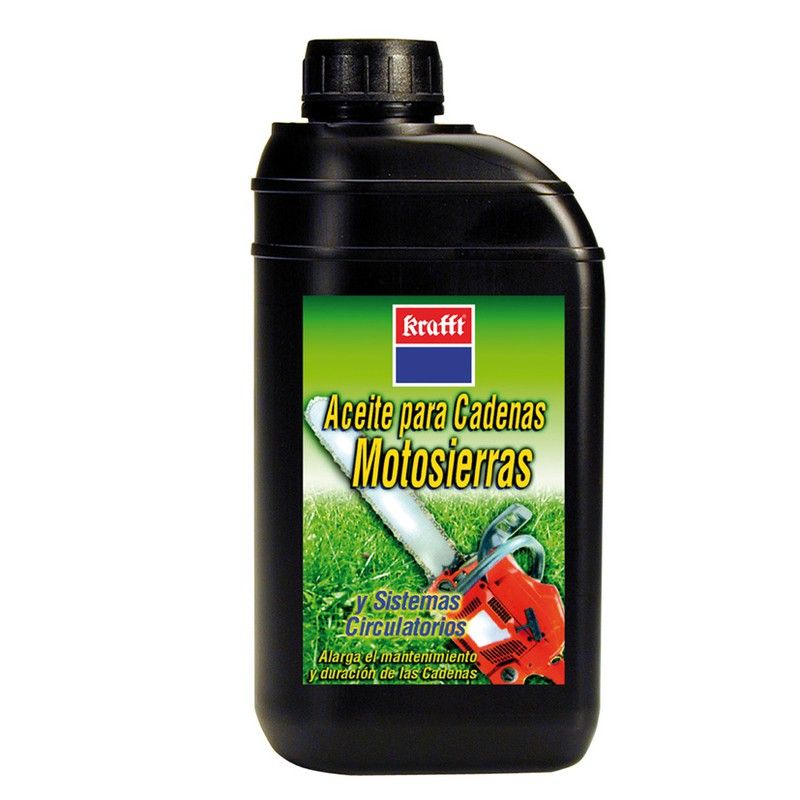 Aceite lubricante cadena motosierra KRAFFT. Aceite Cadena Motosierra 1 L.