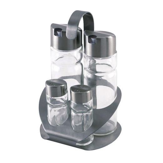 Aceritera acero inox MONIX Sabor. Aceitera Acero Inox. 4 Pz. Sabor Monix