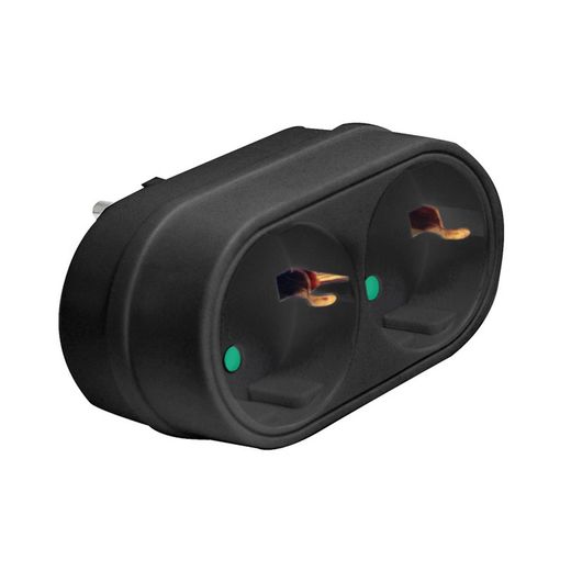 Adaptador doble DUOLEC. Adaptador Endoll Frontal Doble Ng