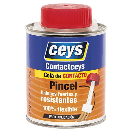 Adhesivo contacto CEYS Contactcyes. Cola Contacto Contacceys Pincel 250