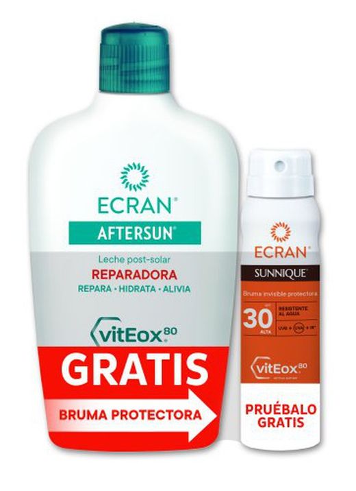 Aftersun Ecran Leche 400 +Ecran F30 Mini