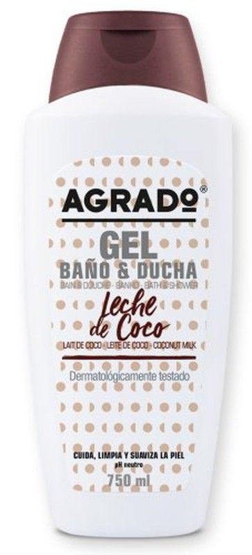 Gel de bain au lait de coco Agrado 750 ml