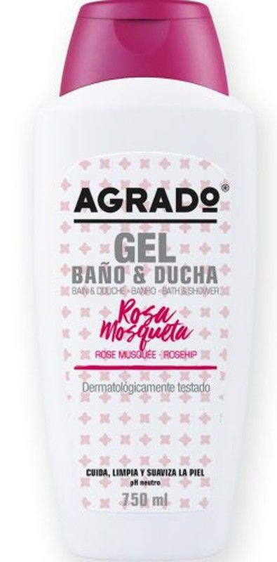 Gel de bain à la rose musquée Agrado 750