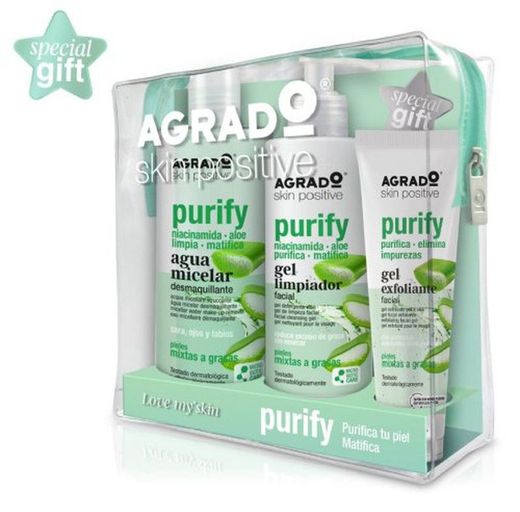 J'aime la trousse de toilette Skin Positive Purify