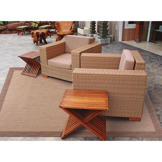 Alfombra De Exterior Beige-Toast 140x200