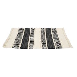 Tapis Louxor Coton/Fibre Noir/Nat