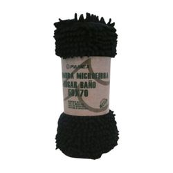 Tapis de bain en microfibre noir 50x70