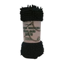 Tapis de bain en microfibre noir 50x70