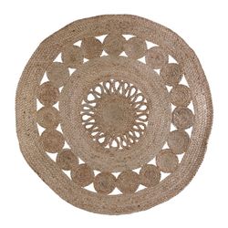 Tapis en jute diamètre 90 cm.