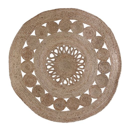 Tapis en jute diamètre 90 cm.