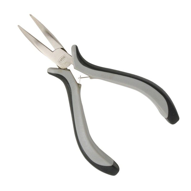 Alicates electrónica RATIO serie Mini Alicate B.Semi-Red.Curva 130Mm.Ratio