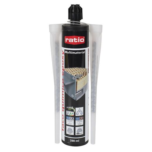 Anclaje químico RATIO EY300SF. Taco Químico Epoxy. S.Est. 280Ml Ratio
