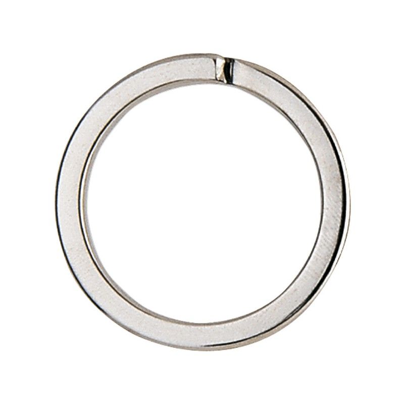 Anilla llavero Llavero Plano Acero Niquelado.24X30