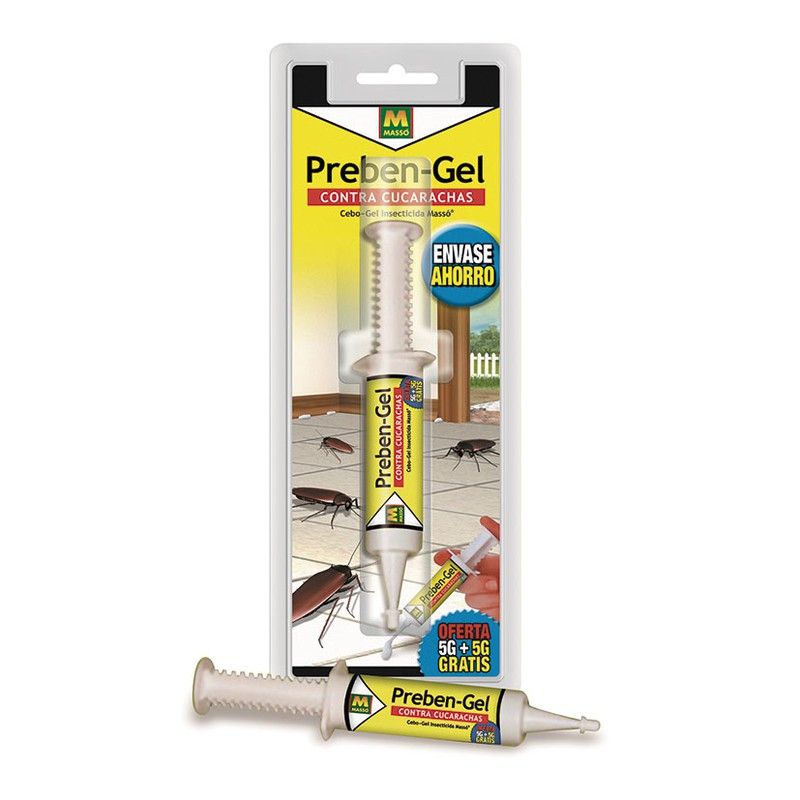 Anticucarachas MASSÓ Preben gel. Preben Gel Cucarachas 5 Gr + 5 Gr