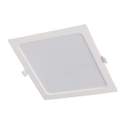 Aplique Cuadr.Empot. 6500K Led 18W Blanc