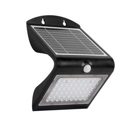 Aplique Solar Led 3.2W 4000K Ip65 Preto
