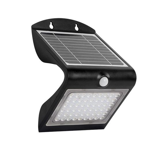 Aplique Solar Led 3.2W 4000K Ip65 Preto