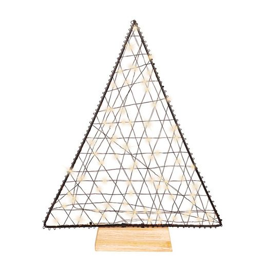 Arbre decoratiu. Metall micro led.  30-38 cm.