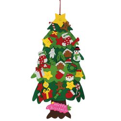 Arbre mural de Nadal amb velcro. 112 cm.