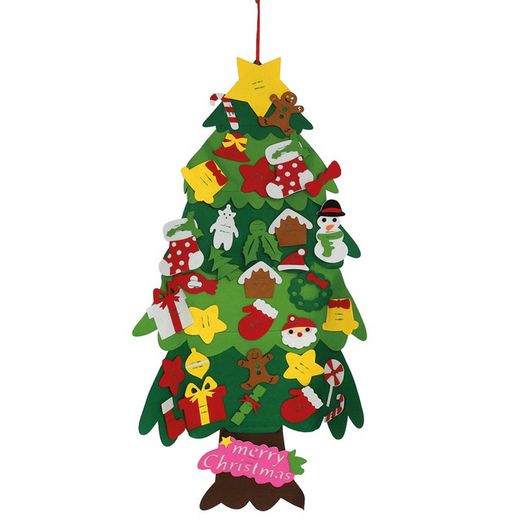 Arbre mural de Nadal amb velcro. 112 cm.
