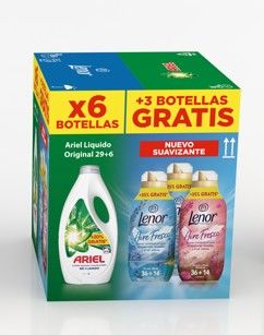 Ariel Liq. Lot Regular (9)(29+6D)+Lenor