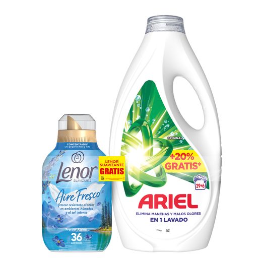 Ariel Liq. Regular (29+6 D) + Lenor(36D)