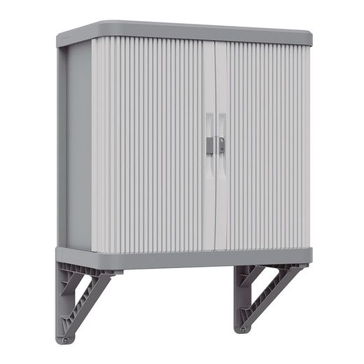 Armoire en résine à espace mural roulant