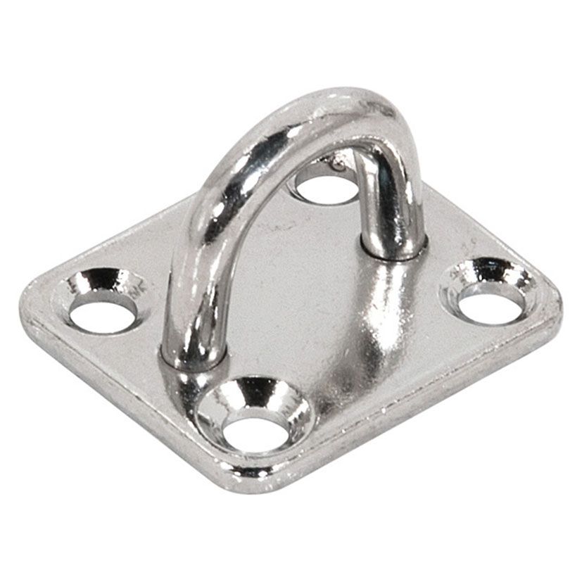 Asa Amarre C/Placa 8mm. Inox A316 10 Ud.