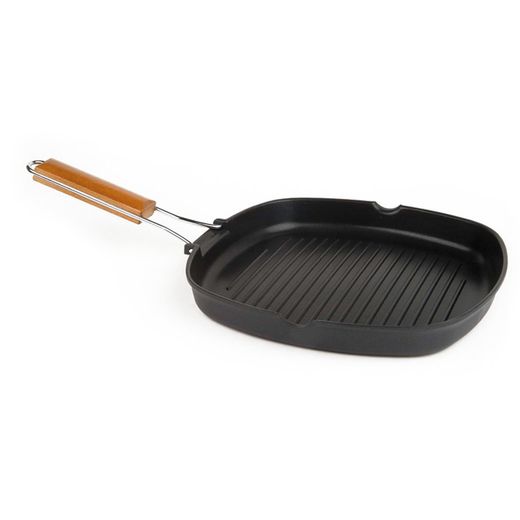 Asador grill de aluminio fundido. Asador Grill Alum. Fundido 24X24 Cm.
