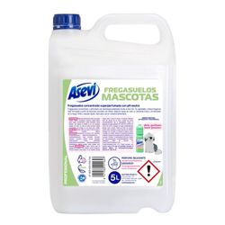 Nettoyant pour sols concentré Asevi pour animaux domestiques 5 Lt
