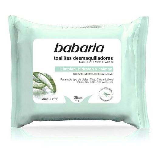 Lenços demaquilantes Babaria Aloe (20)