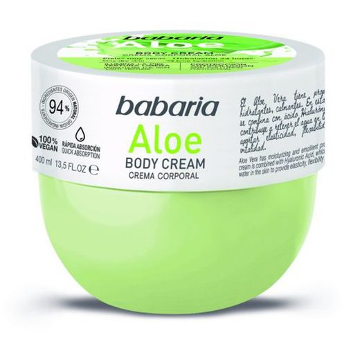 Babaria Body Cream Aloe Tarro 400