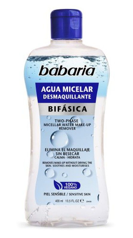 Eau micellaire biphasique visage Babaria 400