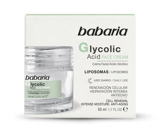 Crème glycolique visage Babaria, pot de 50