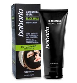 Masque facial détox noir Babaria 100