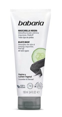 Masque facial détox noir Babaria 100