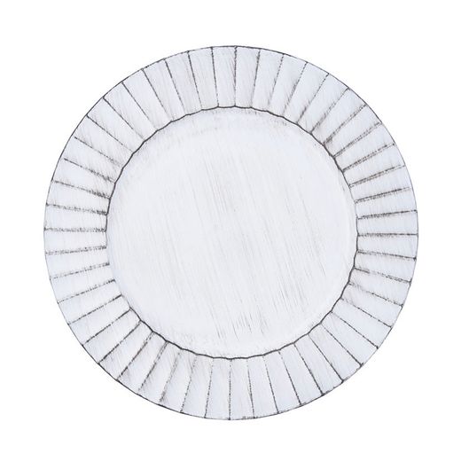 Baix Plat 33Cm.Antique Blanc Habitat Qd