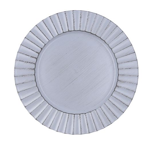 Baix Plat 33Cm.Antique Gris Habitat Qd