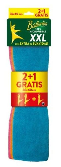 Chiffon microfibre Ballerina XXL (2+1)