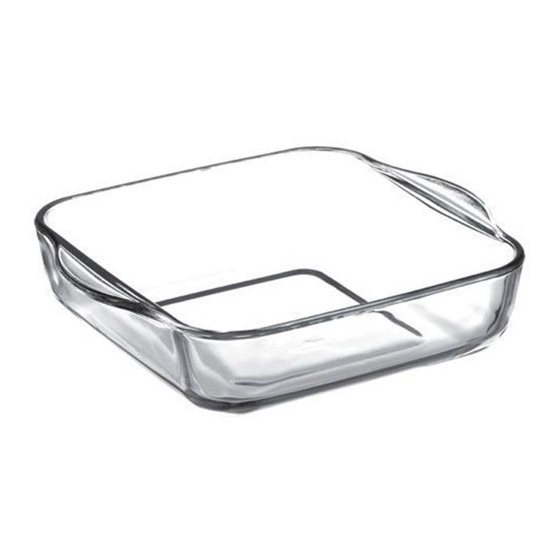 Pasabahce Borcam Premium Plateau Carré 23 Cm X 23 Cm 2400 Cc - Plat De Service Et Cuisson
