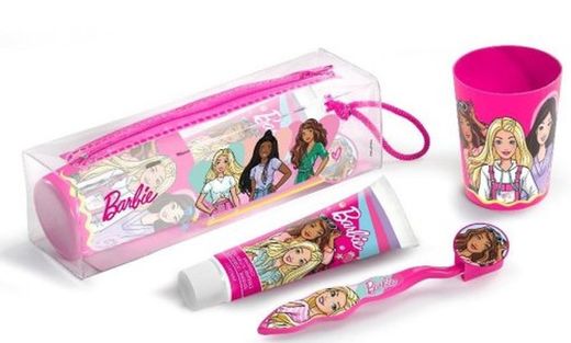 Trousse de toilette dentaire Barbie + brosse + gobelet 2042