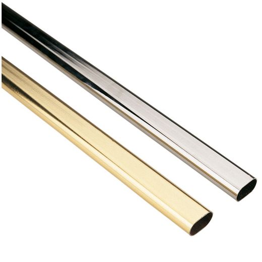 Barra armario ovalada EHL y accesorios Barra Armario Oval 25X15. 2Mts. Latonada