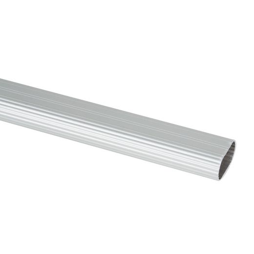 Barra armario ovalada MICEL y accesorios Barra Arm.Oval Alum. 30X15 2M.Plateada