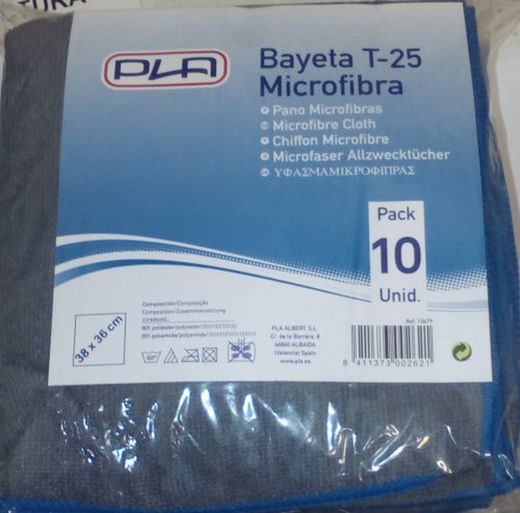 Bayeta Pla T25 Microf.Gris 38X36 R-10679