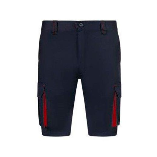 Bermuda Stretch Color Rojo/Negro T/48
